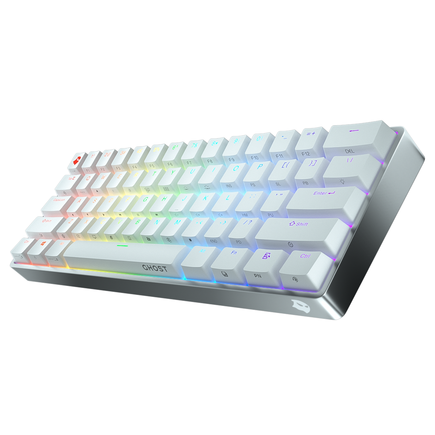 Ghost - A1 Aluminium Wireless Mechanical Keyboard (Bone White)