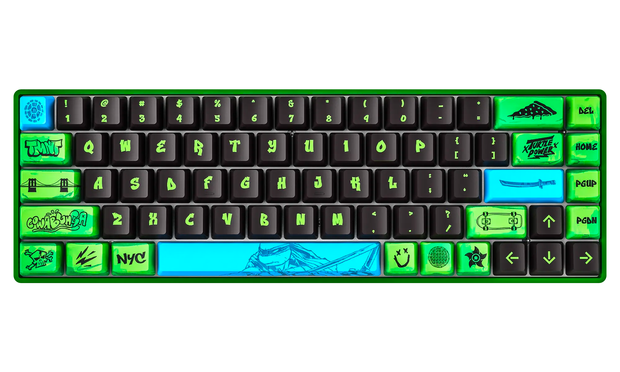 Banshee K68 Magnetic Switch Keyboard - Teenage Mutant Ninja Turtles (4 Colors in 1)