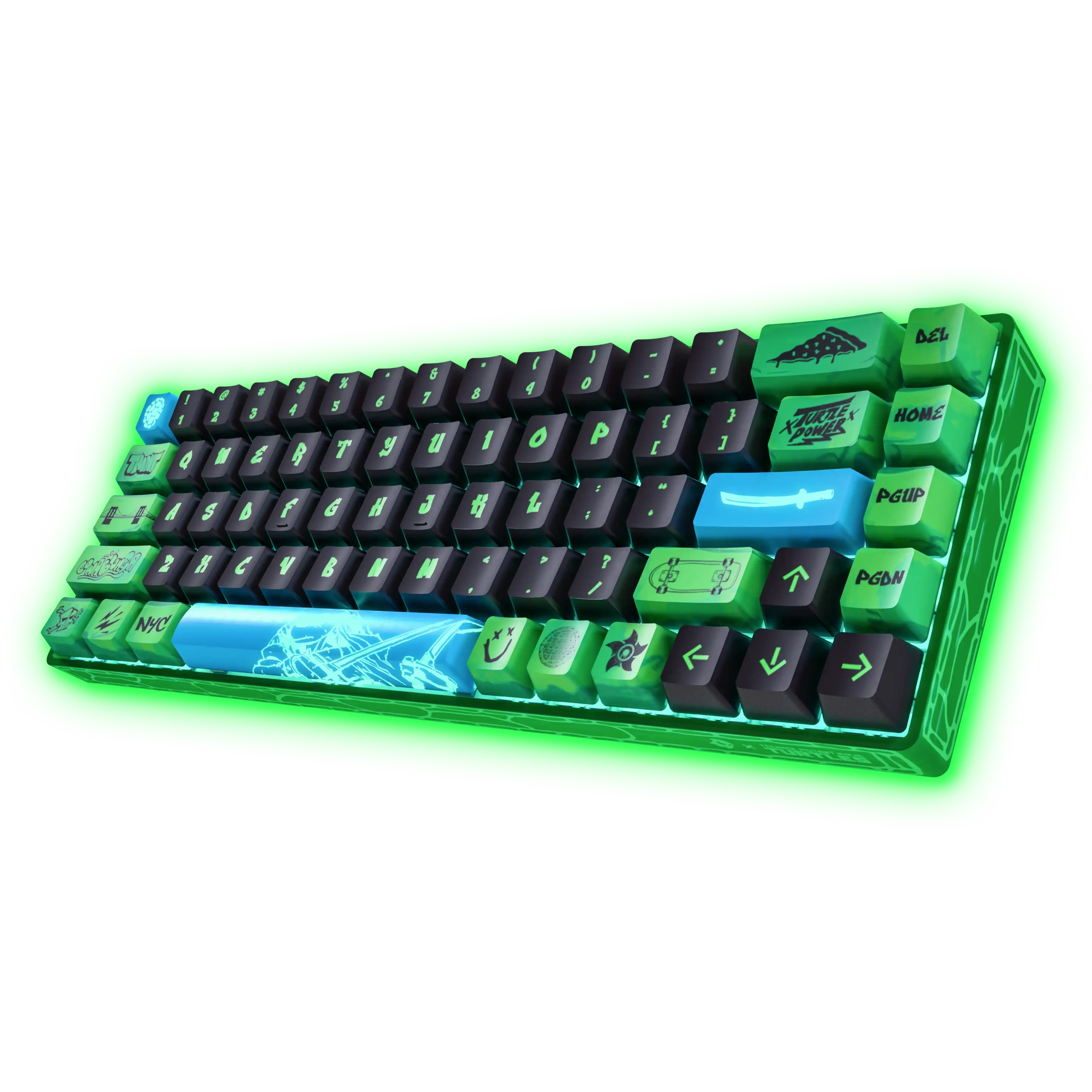 Banshee K68 Magnetic Switch Keyboard - Teenage Mutant Ninja Turtles (4 Colors in 1)