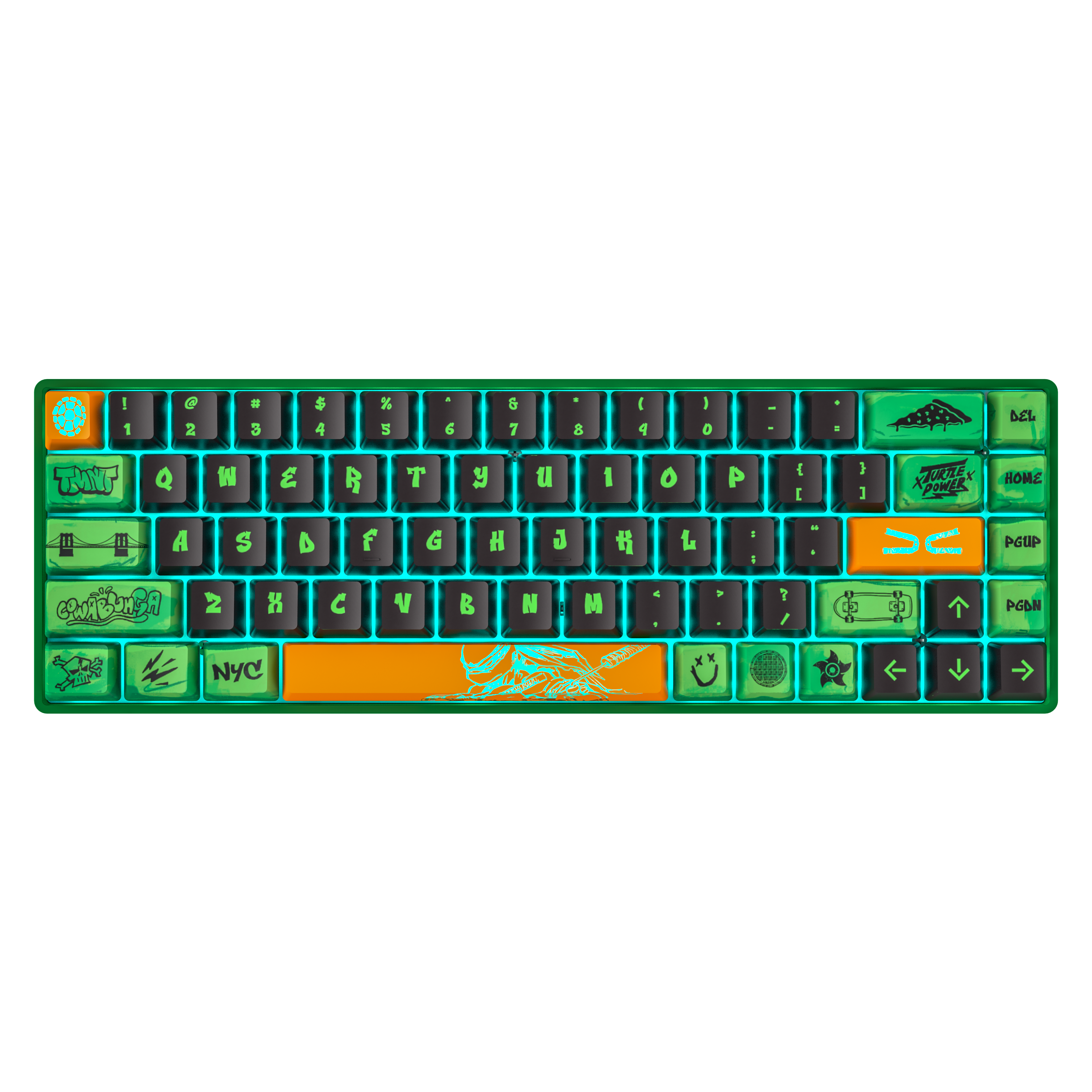 Banshee K68 Magnetic Switch Keyboard - Teenage Mutant Ninja Turtles (4 Colors in 1)