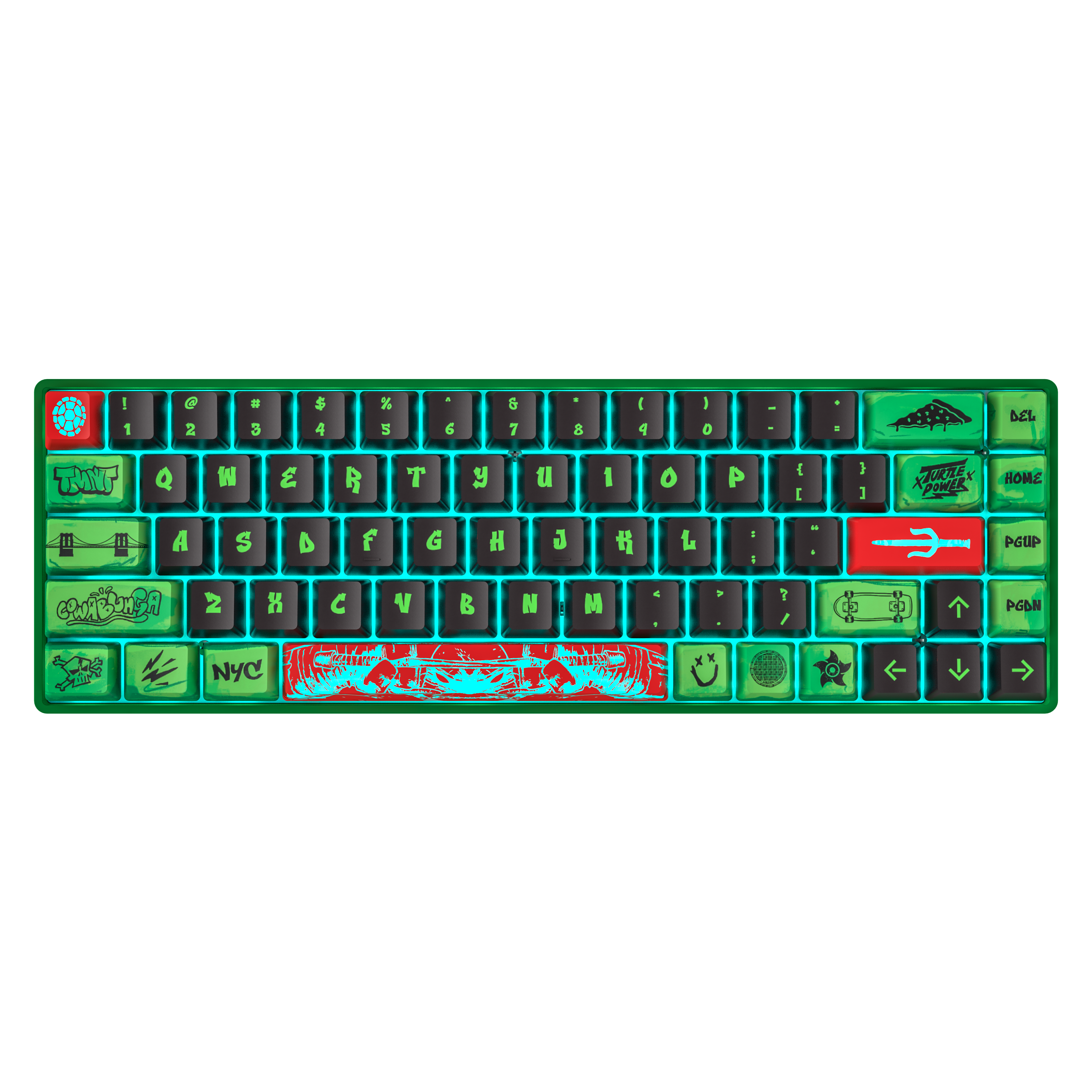 Banshee K68 Magnetic Switch Keyboard - Teenage Mutant Ninja Turtles (4 Colors in 1)